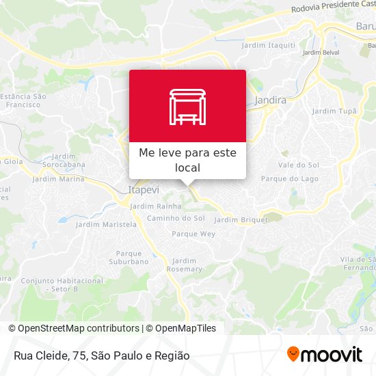 Rua Cleide, 75 mapa