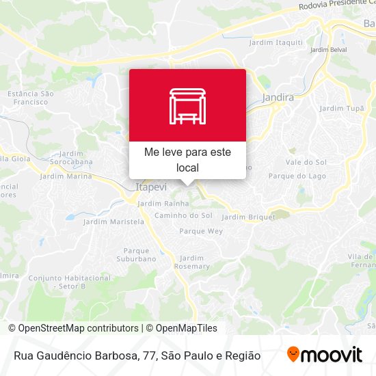 Rua Gaudêncio Barbosa, 77 mapa