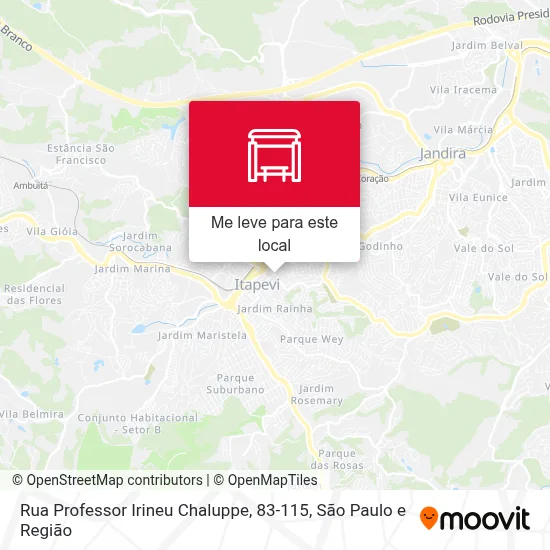 Rua Professor Irineu Chaluppe, 83-115 mapa