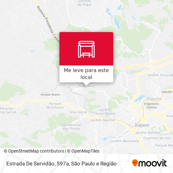 Estrada De Servidão, 597a mapa