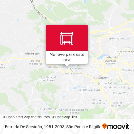 Estrada De Servidão, 1951-2093 mapa