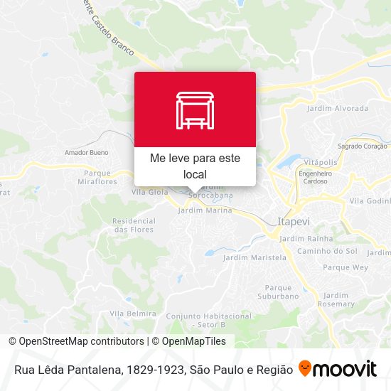 Rua Lêda Pantalena, 1829-1923 mapa