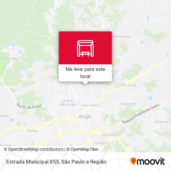 Estrada Municipal 855 mapa