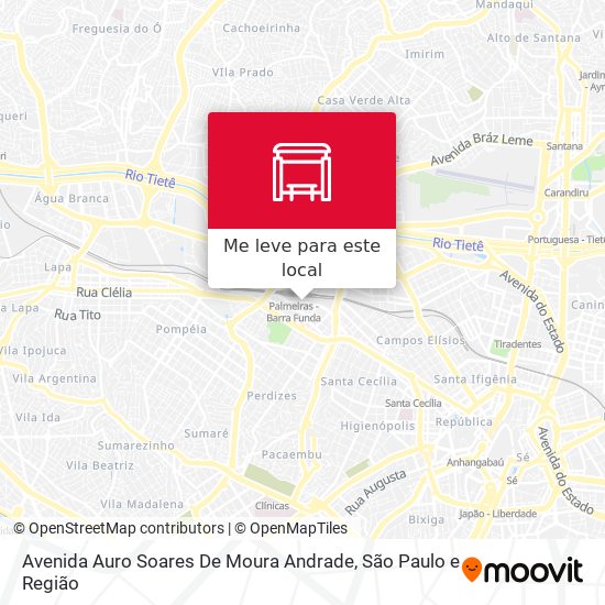 Avenida Auro Soares De Moura Andrade mapa