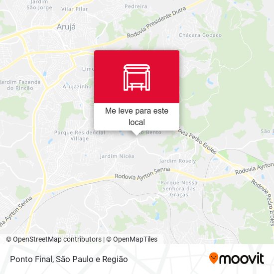 Ponto Final mapa