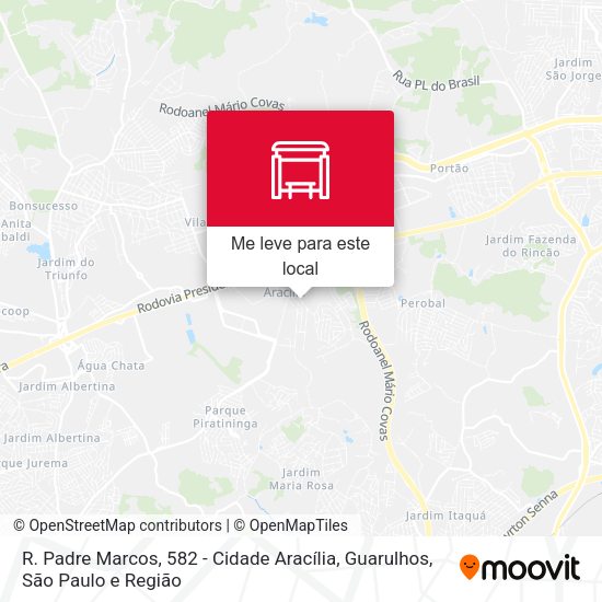 R. Padre Marcos, 582 - Cidade Aracília, Guarulhos mapa