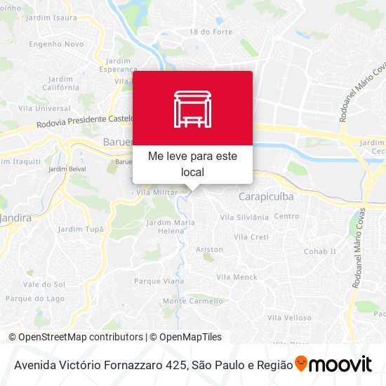 Avenida Victório Fornazzaro 425 mapa