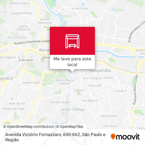 Avenida Victório Fornazzaro, 600-662 mapa
