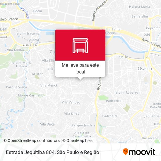 Estrada Jequitibá 804 mapa