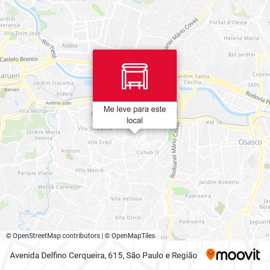 Avenida Delfino Cerqueira, 615 mapa