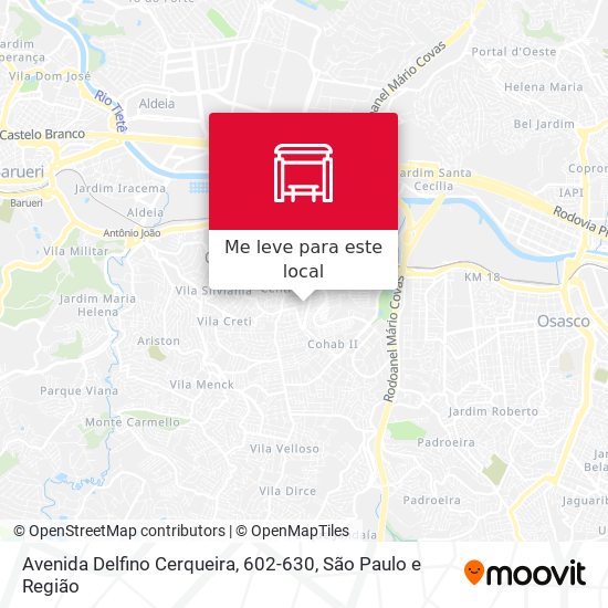 Avenida Delfino Cerqueira, 602-630 mapa
