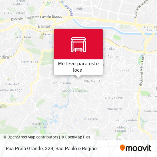 Rua Praia Grande, 329 mapa