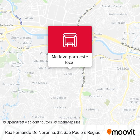 Rua Fernando De Noronha, 38 mapa