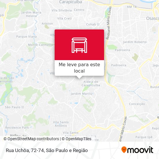 Rua Uchôa, 72-74 mapa