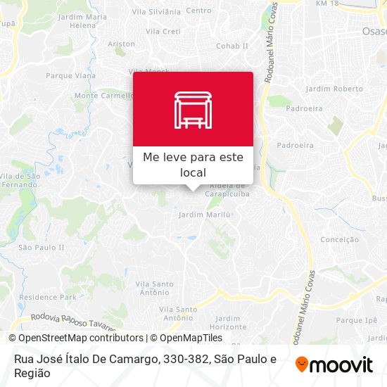 Rua José Ítalo De Camargo, 330-382 mapa