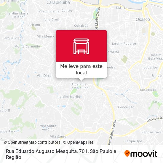 Rua Eduardo Augusto Mesquita, 701 mapa