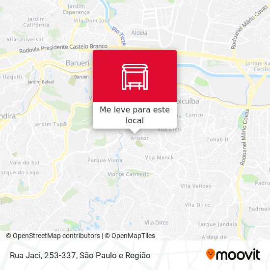 Rua Jaci, 253-337 mapa