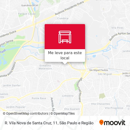R. Vila Nova de Santa Cruz, 11 mapa