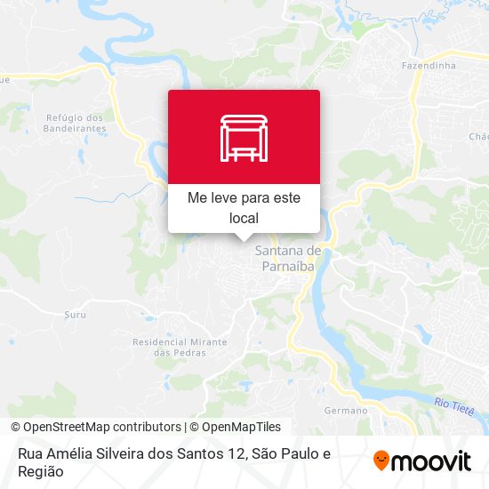 Rua Amélia Silveira dos Santos 12 mapa