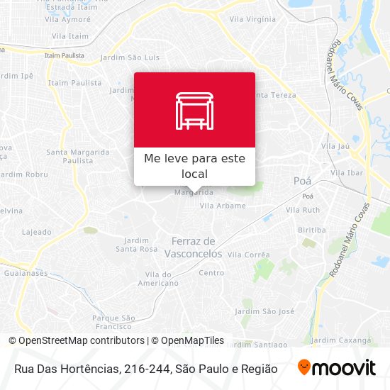 Rua Das Hortências, 216-244 mapa