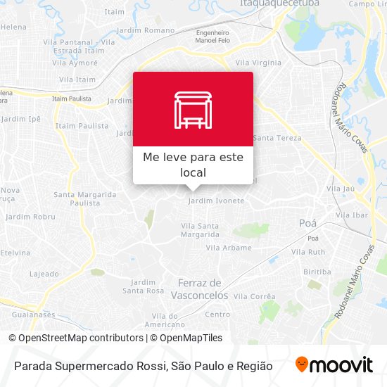 Parada Supermercado Rossi mapa