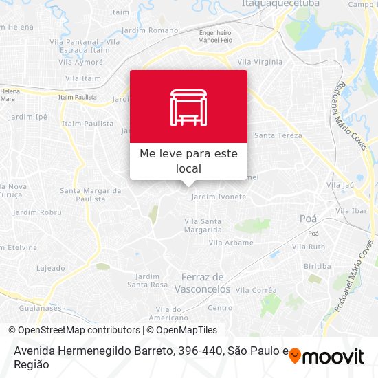 Avenida Hermenegildo Barreto, 396-440 mapa