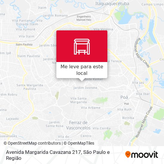 Avenida Margarida Cavazana 217 mapa