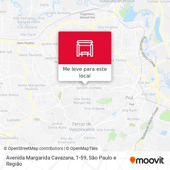 Avenida Margarida Cavazana, 1-59 mapa