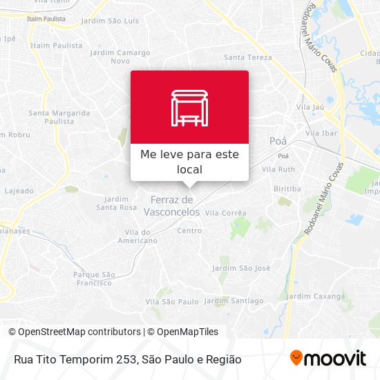 Rua Tito Temporim 253 mapa
