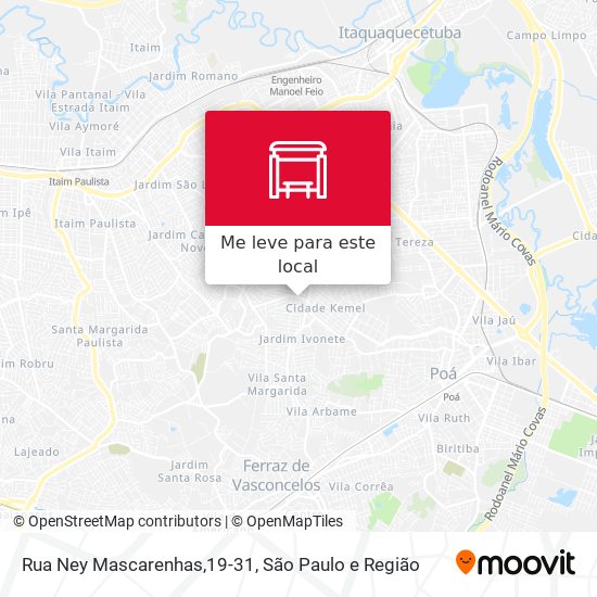 Rua Ney Mascarenhas,19-31 mapa