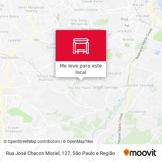 Rua José Chacon Moriel, 127 mapa