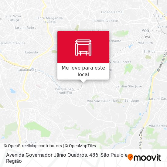 Avenida Governador Jânio Quadros, 486 mapa