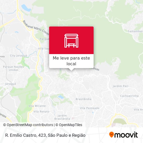 R. Emílio Castro, 423 mapa
