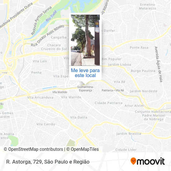 R. Astorga, 729 mapa