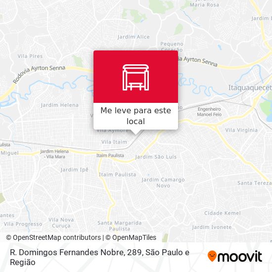 R. Domingos Fernandes Nobre, 289 mapa