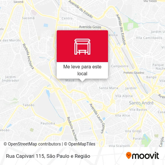 Rua Capivari 115 mapa