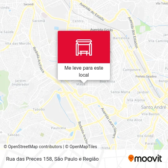 Rua das Preces 158 mapa