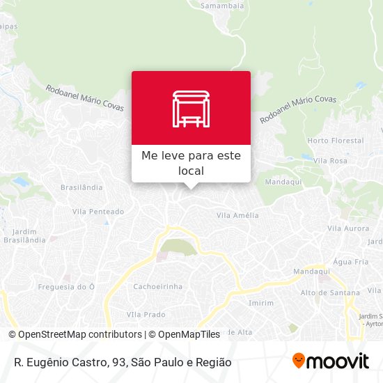 R. Eugênio Castro, 93 mapa