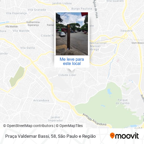 Praça Valdemar Bassi, 58 mapa