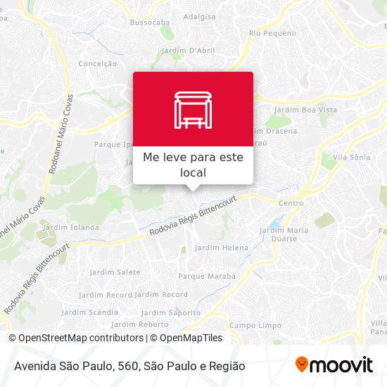Avenida São Paulo, 560 mapa