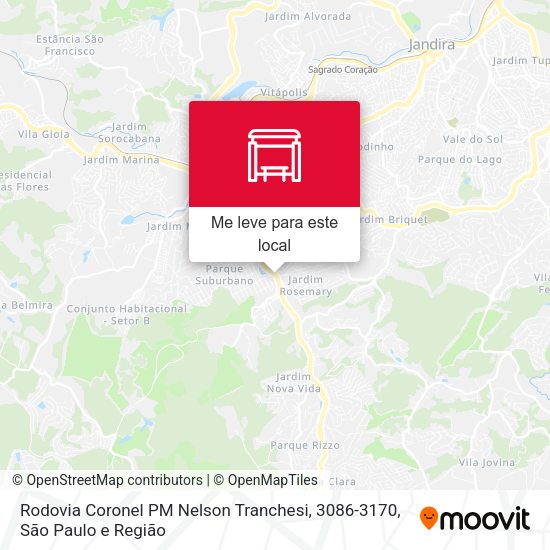 Rodovia Coronel PM Nelson Tranchesi, 3086-3170 mapa