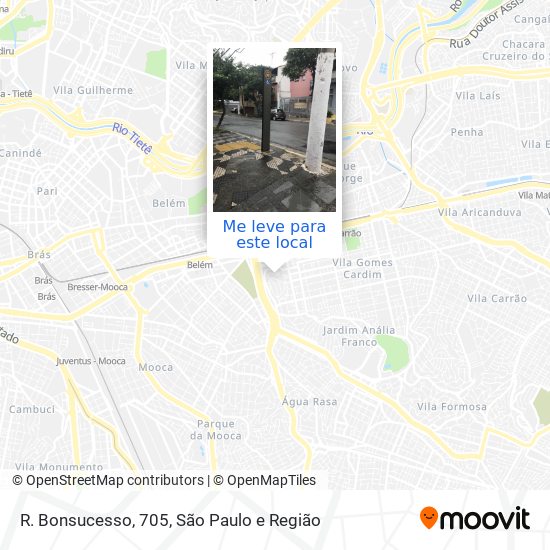 R. Bonsucesso, 705 mapa