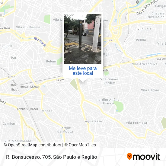 R. Bonsucesso, 705 mapa