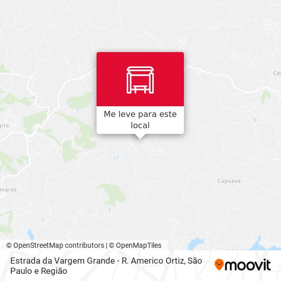 Estrada da Vargem Grande - R. Americo Ortiz mapa