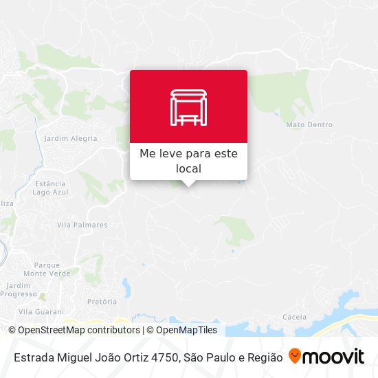 Estrada Miguel João Ortiz 4750 mapa