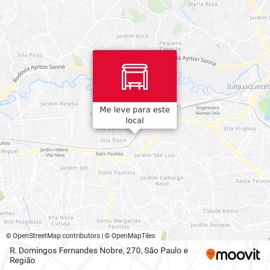 R. Domingos Fernandes Nobre, 270 mapa