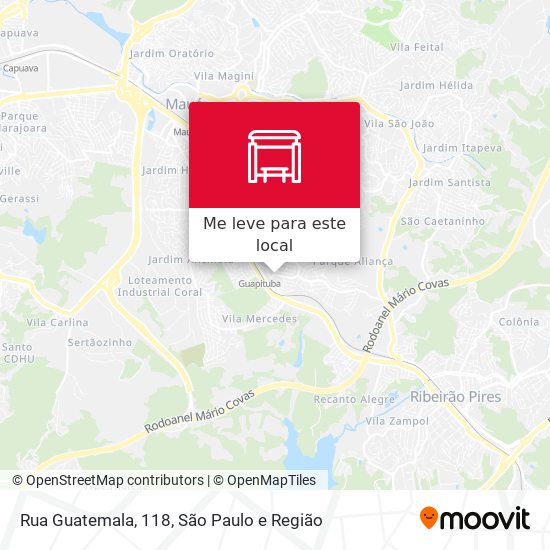 Rua Guatemala, 118 mapa