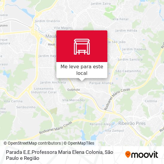 Parada E.E.Professora Maria Elena Colonia mapa