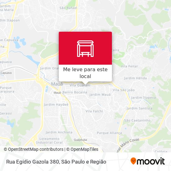 Rua Egídio Gazola 380 mapa