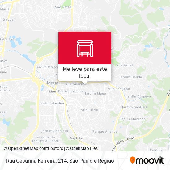 Rua Cesarina Ferreira, 214 mapa